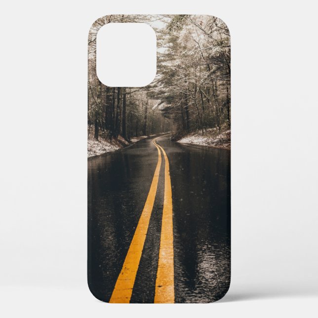 LANDSCAPE PHOTO OF ASPHALT ROAD WHILE RAINING Case-Mate iPhone CASE (Back)