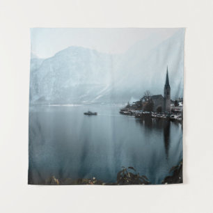 LANDSCAPE PHOTO OF BODY OF WATER NEAR THE MOUNTAIN TAPESTRY