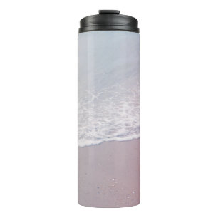 Landscape photo of seashore thermal tumbler