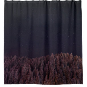 LANDSCAPE PHOTO OF TREES SHOWER CURTAIN