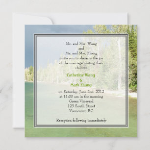 Landscape photo wedding invitations. Grand Teton Invitation