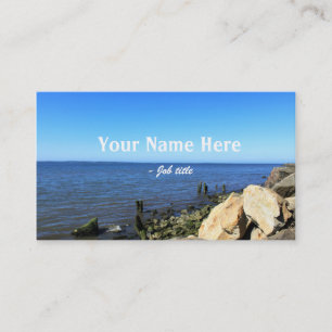 Landscape photography business cards. card