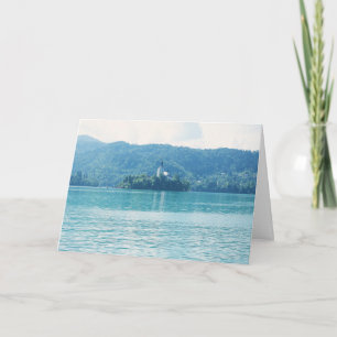Landscape Photography Lake Mountain Blue Slovenia Card