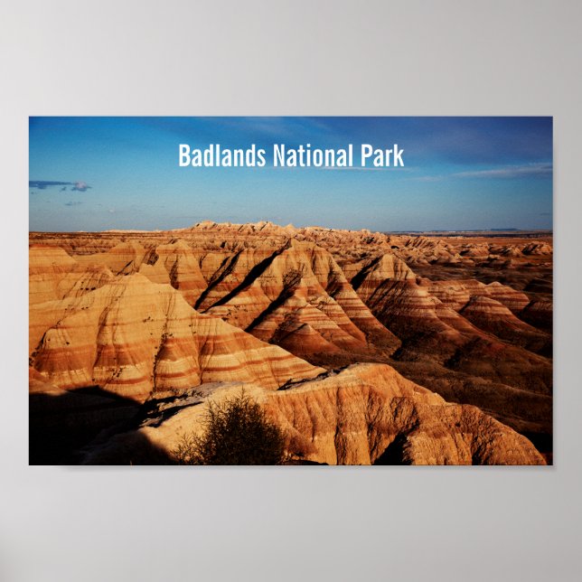 Landscape Photography of Badlands National Park Poster (Front)