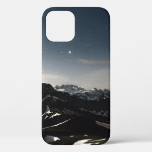 LANDSCAPE PHOTOGRAPHY OF BLACK AND WHITE MOUNTAIN iPhone 12 CASE