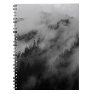 LANDSCAPE PHOTOGRAPHY OF FOGGY HILL NOTEBOOK