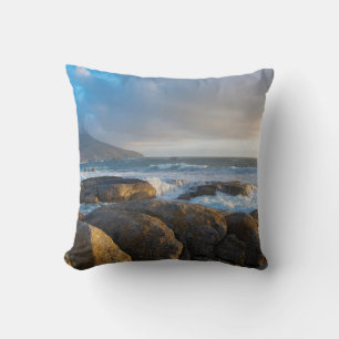 landscape photography of seashore cushion