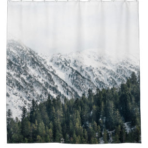 LANDSCAPE PHOTOGRAPHY OF TREES SHOWER CURTAIN