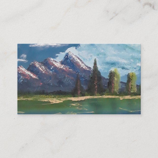 Landscape poster business card (Front)