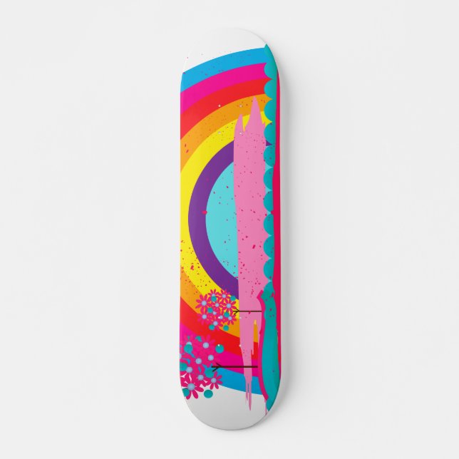 Landscape Rainbow Skateboard (Front)