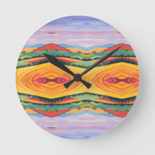 Landscape round clock