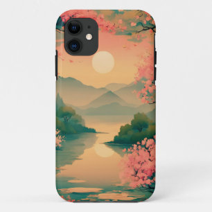 Landscape Sakura Zen iPhone 11 Case