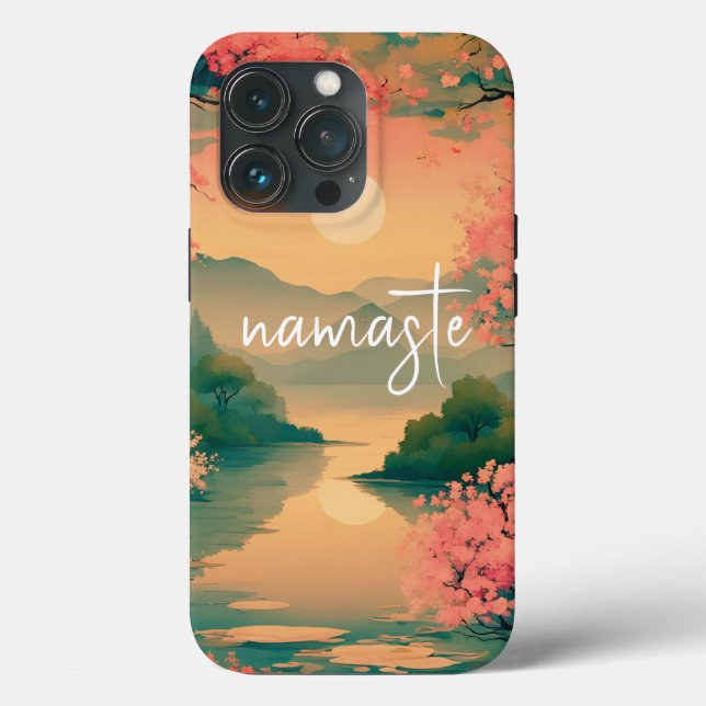 Landscape Sakura Zen Case-Mate iPhone Case (Back)
