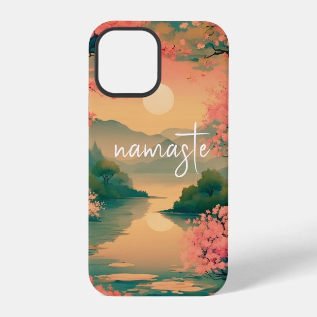 Landscape Sakura Zen iPhone Case (Back)