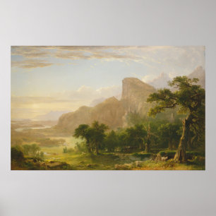 Landscape - Scene from "Thanatopsis" 1850 Poster