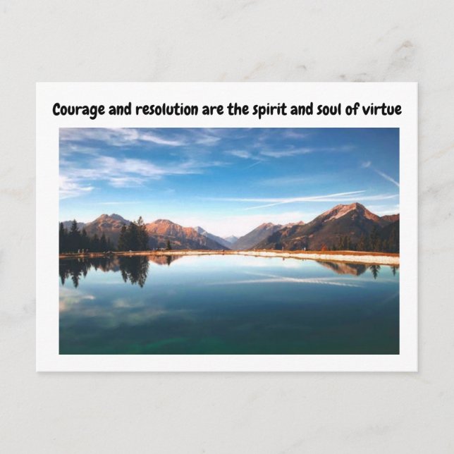 LANDSCAPE SCENERY Aspirational Quotes Postcard (Front)