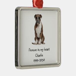 Landscape Size Photo Memorial Keepsake Pet Dog Metal Ornament