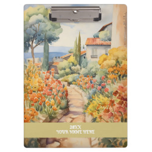 Landscape small village clipboard