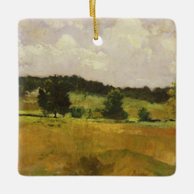 Landscape Study Ceramic Tree Decoration (Front)