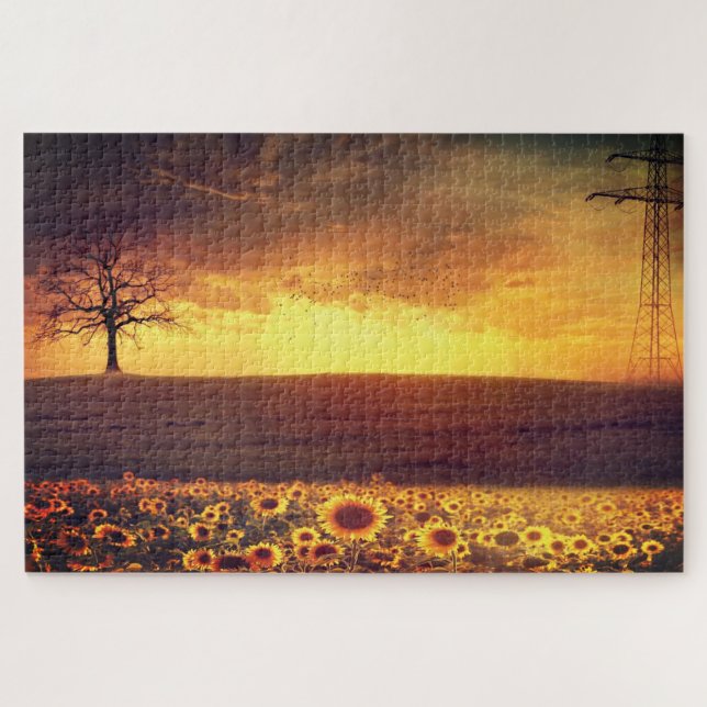 Landscape - Sunset - Beautiful Jigsaw Puzzle (Horizontal)