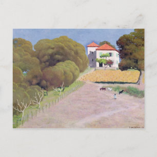 Landscape, The House with the Red Roof, 1924 Postcard