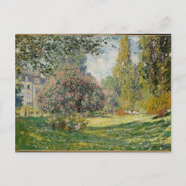 Landscape- The Parc Monceau - Claude Monet Postcard (Front)
