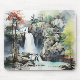 Landscape Traditional Asian Mouse Pad