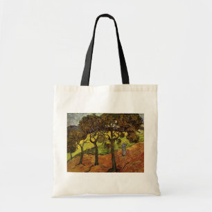 Landscape, Trees and Figures by Vincent van Gogh Tote Bag