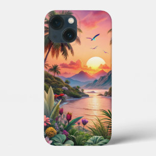 Landscape Tropical Beach iPhone 13 Mini Case