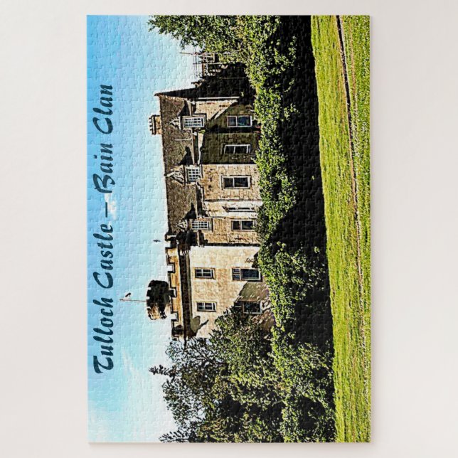 Landscape Tulloch Castle – Bain Clan Jigsaw Puzzle (Vertical)