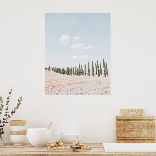Landscape Tuscany Soft Colours  Poster (Kitchen)