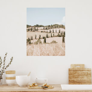 Landscape Tuscany Soft Colours  Poster