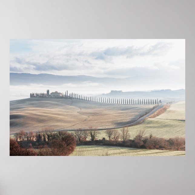 Landscape Tuscany Soft Colours  Poster (Front)