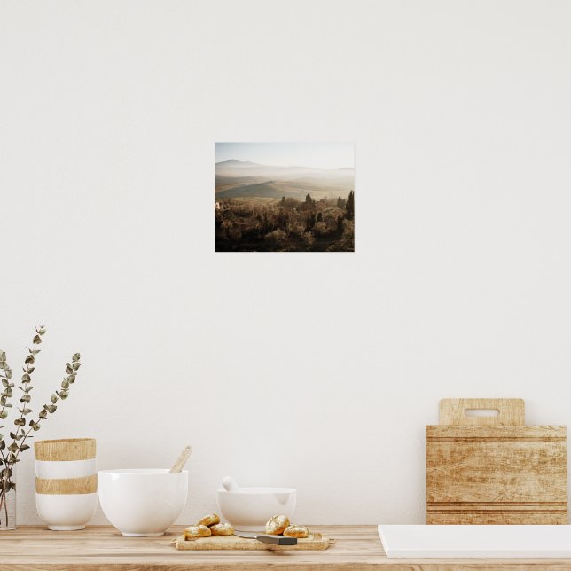 Landscape Tuscany Soft Colours  Poster (Kitchen)