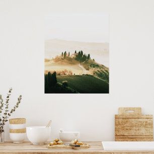 Landscape Tuscany Soft Colours  Poster
