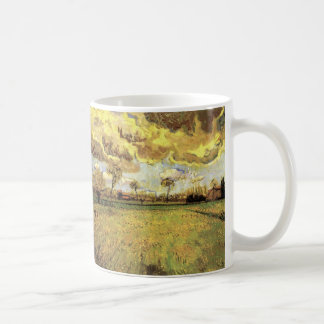 Landscape Under a Stormy Sky by Vincent van Gogh Coffee Mug