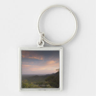 Landscape Under A Sunset Key Ring