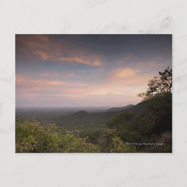 Landscape Under A Sunset Postcard (Front)