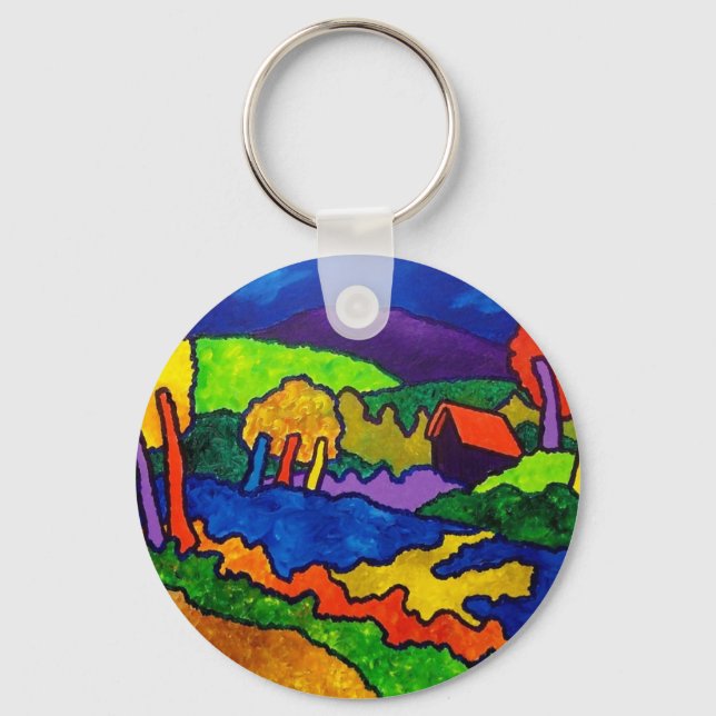 Landscape Vermont F1 Key Ring (Front)