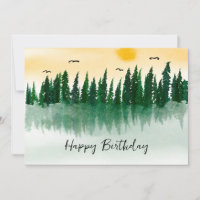 Landscape watercolor nature