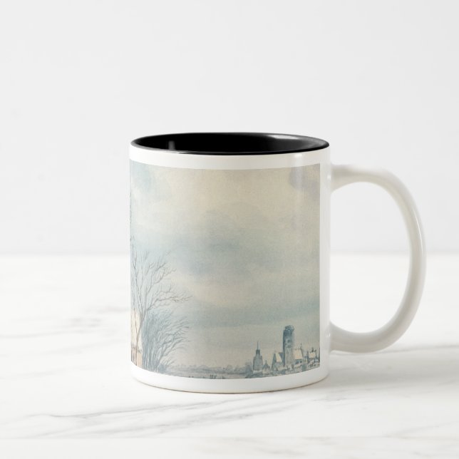 Landscape: Winter Two-Tone Coffee Mug (Right)