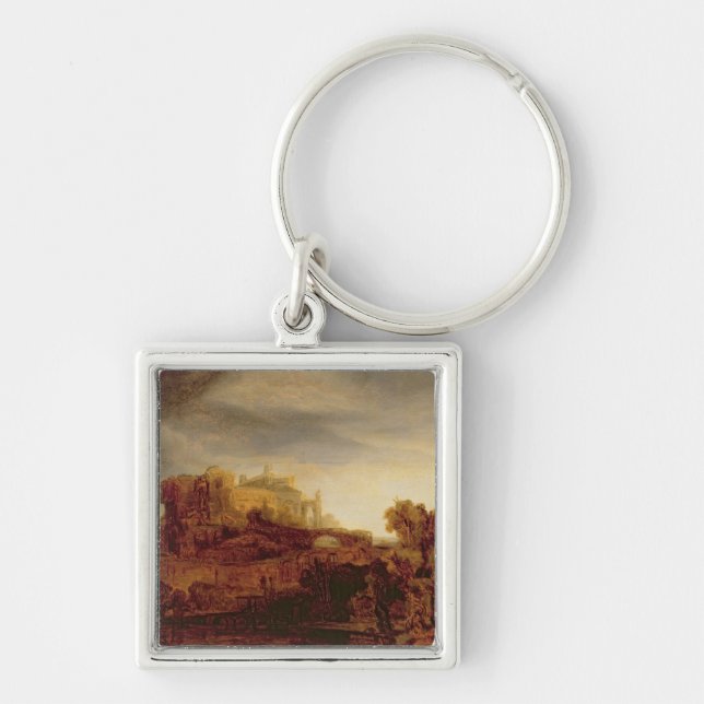 Landscape with a Chateau Key Ring (Front)