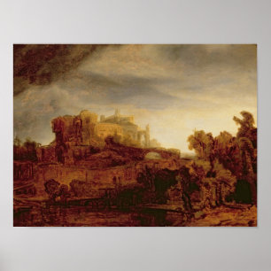 Landscape with a Chateau Poster