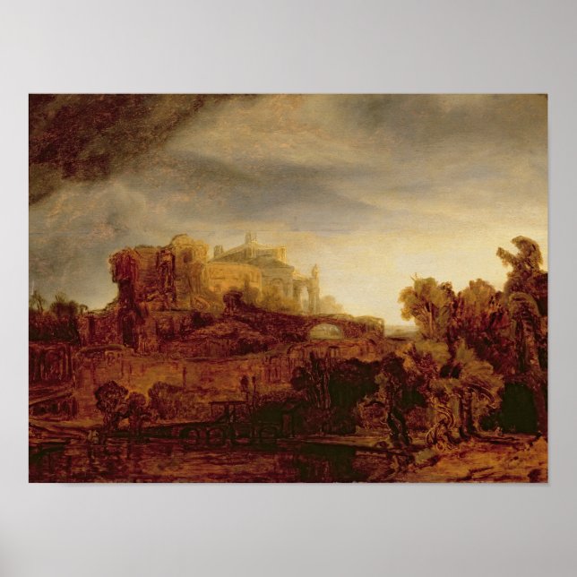 Landscape with a Chateau Poster (Front)