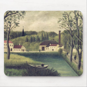 Landscape with a Fisherman, after 1886 Mouse Pad
