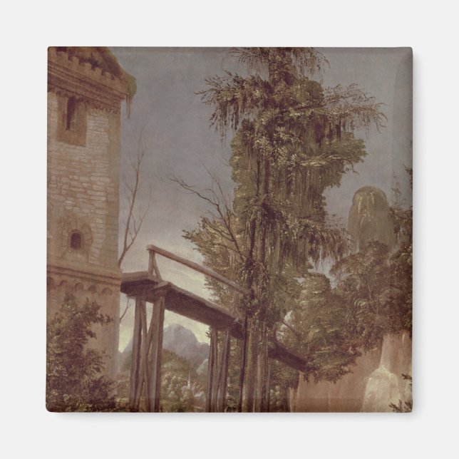 Landscape with a Footbridge, c.1518-20 Magnet (Front)