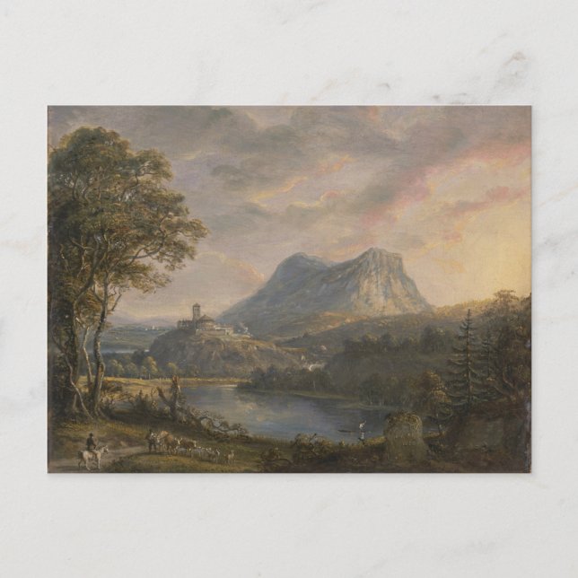 Landscape with a Lake - Paul Sandby - c1808 Postcard (Front)