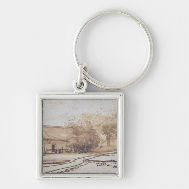 Landscape with a Peasant's House, 1640s Key Ring (Front)