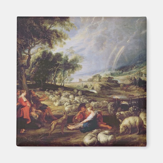 Landscape with a Rainbow Magnet (Front)