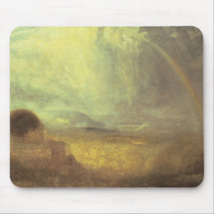 Landscape with a rainbow mouse pad